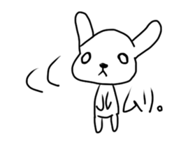 A mountain flag rabbit. sticker #12641538