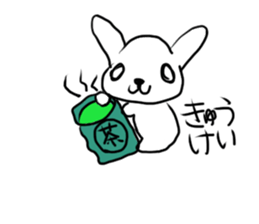 A mountain flag rabbit. sticker #12641539