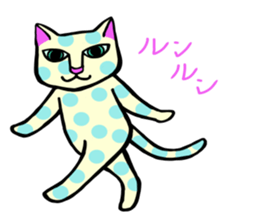 Cat of the waterdrop pattern sticker #12641542