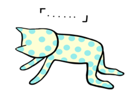 Cat of the waterdrop pattern sticker #12641546