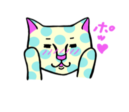 Cat of the waterdrop pattern sticker #12641553