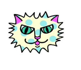 Cat of the waterdrop pattern sticker #12641563