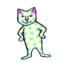Cat of the waterdrop pattern sticker #12641565