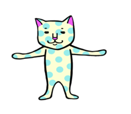 Cat of the waterdrop pattern sticker #12641571