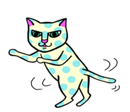 Cat of the waterdrop pattern sticker #12641574