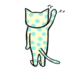 Cat of the waterdrop pattern sticker #12641579