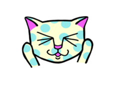 Cat of the waterdrop pattern sticker #12641580