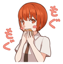 indoor girl powan-chan sticker #12642316