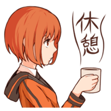 indoor girl powan-chan sticker #12642319