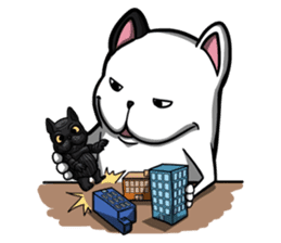 Nimbus The Frenchie sticker #12642609