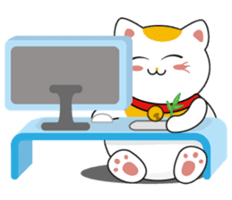 Kawaii Neko The Lucky Cat sticker #12643588