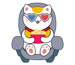 Kawaii Neko The Lucky Cat sticker #12643599