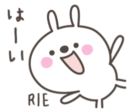 RIE's basic pack,cute rabbit sticker #12643910