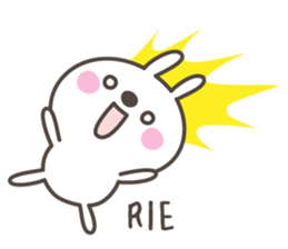 RIE's basic pack,cute rabbit sticker #12643921