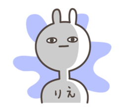 RIE's basic pack,cute rabbit sticker #12643922