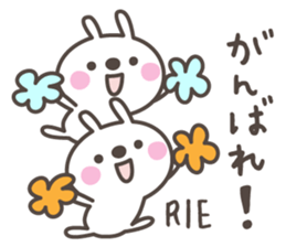 RIE's basic pack,cute rabbit sticker #12643926