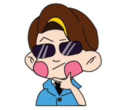 A Tie-Wearing Boy sticker #12644145