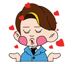 A Tie-Wearing Boy sticker #12644147