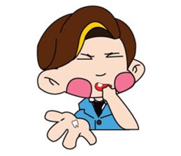 A Tie-Wearing Boy sticker #12644148