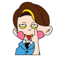 A Tie-Wearing Boy sticker #12644149