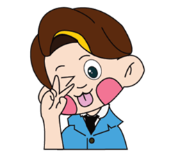 A Tie-Wearing Boy sticker #12644150