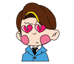 A Tie-Wearing Boy sticker #12644154