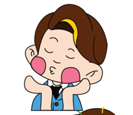 A Tie-Wearing Boy sticker #12644156