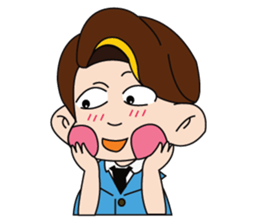 A Tie-Wearing Boy sticker #12644158