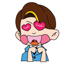 A Tie-Wearing Boy sticker #12644159