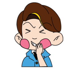 A Tie-Wearing Boy sticker #12644165