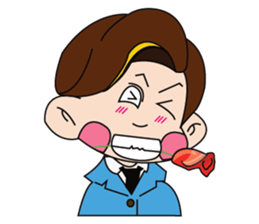 A Tie-Wearing Boy sticker #12644166