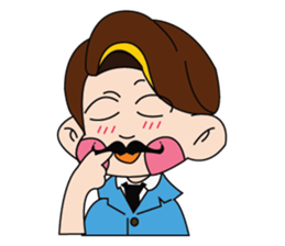 A Tie-Wearing Boy sticker #12644169