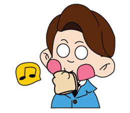 A Tie-Wearing Boy sticker #12644170