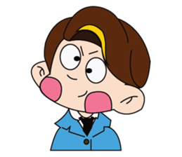 A Tie-Wearing Boy sticker #12644174