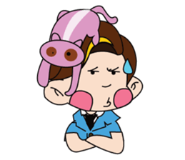 A Tie-Wearing Boy sticker #12644175