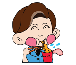 A Tie-Wearing Boy sticker #12644178