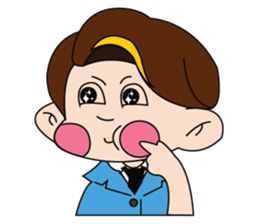 A Tie-Wearing Boy sticker #12644179