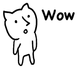 The annoying cat. sticker #12644551