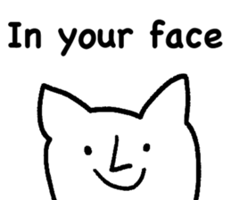 The annoying cat. sticker #12644552