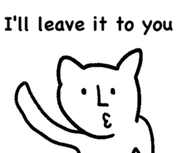 The annoying cat. sticker #12644553