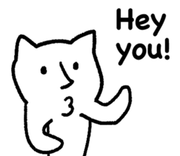 The annoying cat. sticker #12644554