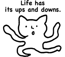 The annoying cat. sticker #12644556