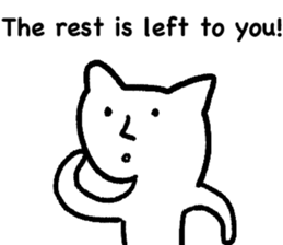 The annoying cat. sticker #12644557