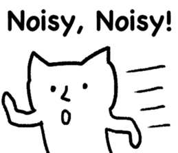 The annoying cat. sticker #12644558