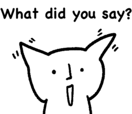 The annoying cat. sticker #12644561