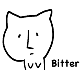 The annoying cat. sticker #12644563