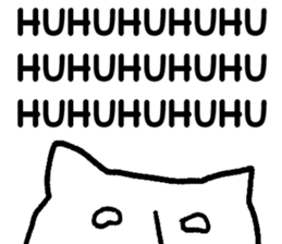 The annoying cat. sticker #12644566