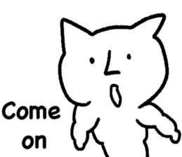 The annoying cat. sticker #12644567