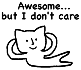 The annoying cat. sticker #12644568