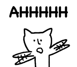 The annoying cat. sticker #12644569